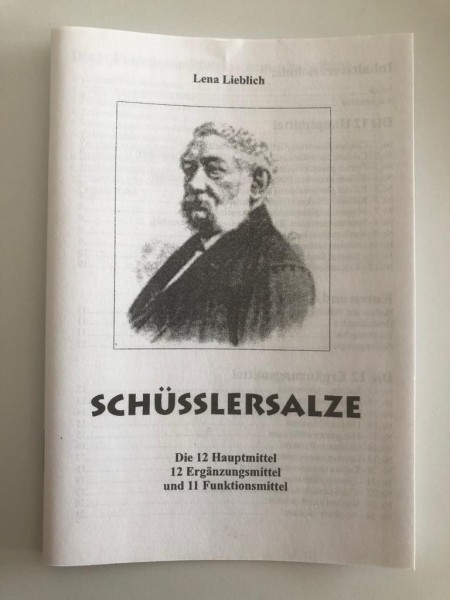 Schüsslersalz Broschüre 24 Seiten DINA-6 Schnellübersicht über die 24 Mittel und Ergänzungssalben